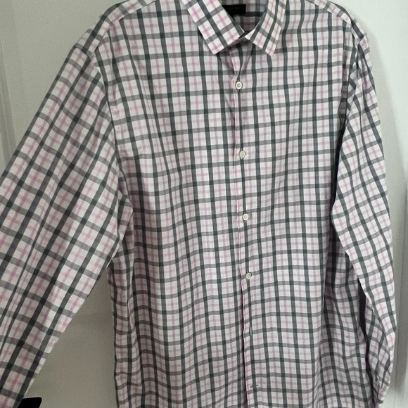 Banana Republic Blue and White Casual Button Down Shirt - Picture 6 of 11